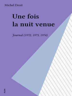 cover image of Une fois la nuit venue